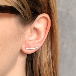 Rhinestone Ear Cuff Studs